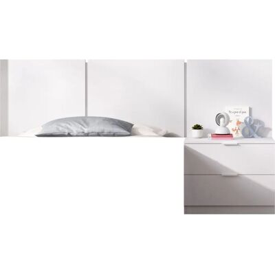 DEKIT - Bito - Weiß - Kopfteil mit Nachttisch DEKIT - Bito - Weiß - Kopfteil mit Nachttisch