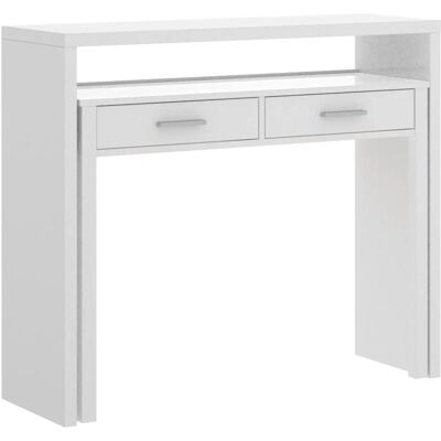 DEKIT Consola extensible blanca brillante - Modelo siete DEKIT Consola extensible blanca brillante - Modelo siete