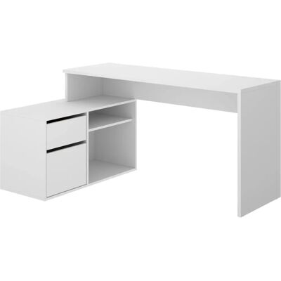 HOMELY Rox Escritorio en L reversible - Mesa de oficina compacta HOMELY Rox Escritorio en L reversible - Mesa de oficina compacta