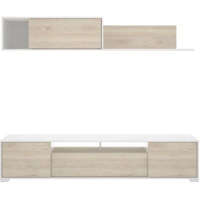 MobiMarket Ken Mueble de TV - Espacio reducido, soporta 85" MobiMarket Ken Mueble de TV - Espacio reducido, soporta 85"