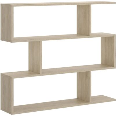 Étagère en Bois Naturel Dekit - 3 Étagères Fixes - Publicité Étagère en Bois Naturel Dekit - 3 Étagères Fixes - Publicité