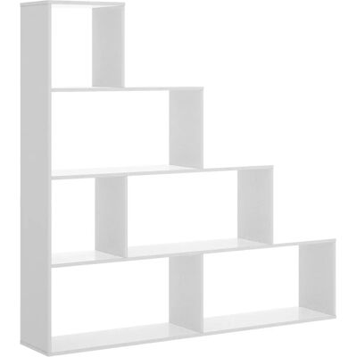 Estantería moderna blanca HOMELY - 145x29x145 cm Estantería moderna blanca HOMELY - 145x29x145 cm