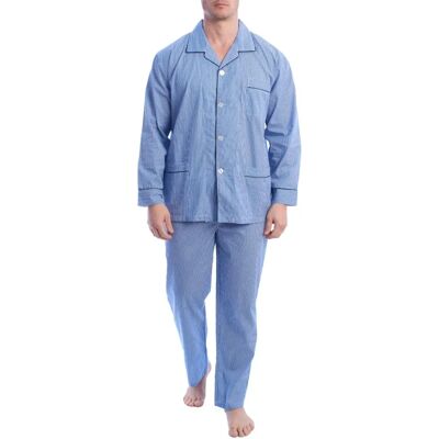 Kisses&Love KLP5 Blauwe katoenen pyjama voor heren Kisses&Love KLP5 Blauwe katoenen pyjama voor heren