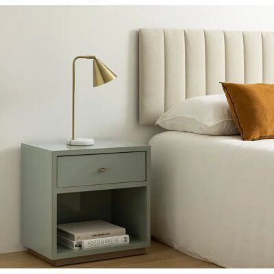 Mesita de noche Celine de Kenay - Verde - 1 cajón Mesita de noche Celine de Kenay - Verde - 1 cajón