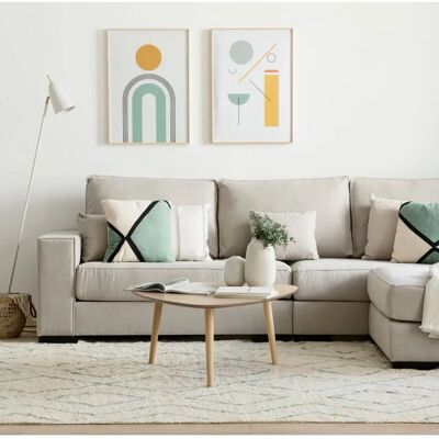 Kenay HOME Onoh Table basse triangulaire naturelle - Table basse - Publicité Kenay HOME Onoh Table basse triangulaire naturelle - Table basse - Publicité