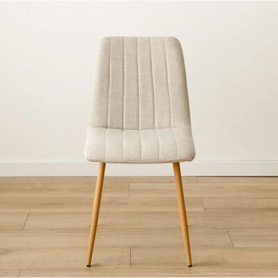 Kenay Home Beigefarbener Polsterstuhl - Wismar Stil Kenay Home Beigefarbener Polsterstuhl - Wismar Stil
