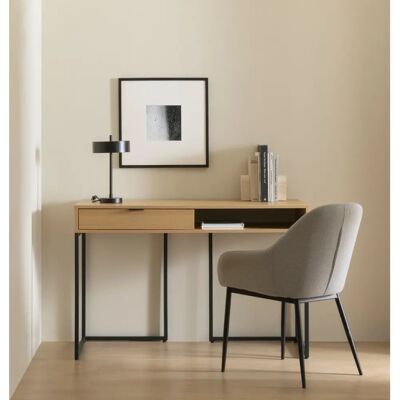 Kenay Home Moderner Schwarzer Melamin-Schreibtisch - Schreibtisch Kenay Home Moderner Schwarzer Melamin-Schreibtisch - Schreibtisch