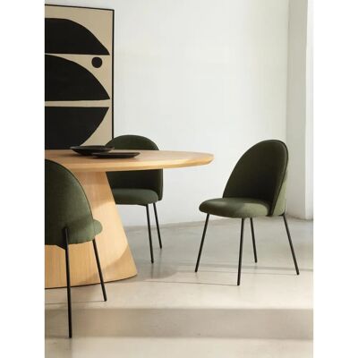 Kenay - Pack 2 sillas tapizadas - dunkelgrün - Chairs Kenay - Pack 2 sillas tapizadas - dunkelgrün - Chairs
