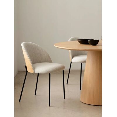 Kenay - Matti - Gris - Chapa de roble - Dining chairs Kenay - Matti - Gris - Chapa de roble - Dining chairs