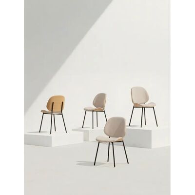 Kenay - Pack4Chairs - Beige Polsterung - Eichenholz - Esszimmerstühle Kenay - Pack4Chairs - Beige Polsterung - Eichenholz - Esszimmerstühle