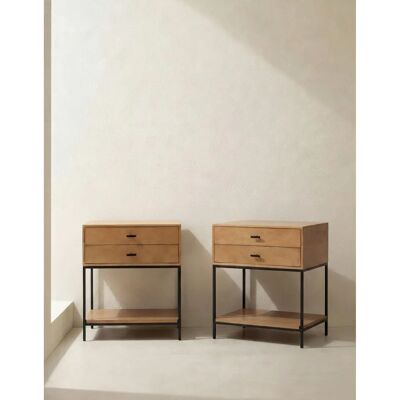 Kenay - Gardes - natur - 2 Schubladen - Nightstands Kenay - Gardes - natur - 2 Schubladen - Nightstands