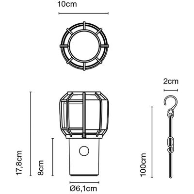 Marset Chispa Tragbare Orange LED-Lampe - Innen/Außen Marset Chispa Tragbare Orange LED-Lampe - Innen/Außen