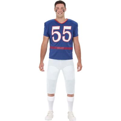 Funiglobal Funidelia Costume de Football Américain pour Hommes - Bleu - Publicité Funiglobal Funidelia Costume de Football Américain pour Hommes - Bleu - Publicité