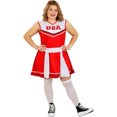 Costume de pom-pom girl Funiglobal Funidelia pour femmes - Rouge - Costumes - Publicité Costume de pom-pom girl Funiglobal Funidelia pour femmes - Rouge - Costumes - Publicité