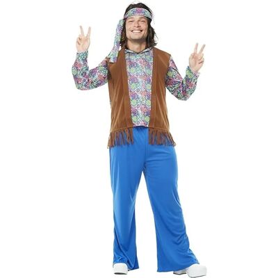 Funiglobal Funidelia Costume Hippie - Années 60 Flower Power - Multicolore - Publicité Funiglobal Funidelia Costume Hippie - Années 60 Flower Power - Multicolore - Publicité