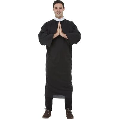 Funiglobal Funidelia Costume de Prêtre pour Hommes - Noir - Costumes - Publicité Funiglobal Funidelia Costume de Prêtre pour Hommes - Noir - Costumes - Publicité