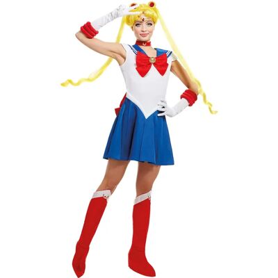 Costume Sailor Moon Funidelia Bleu - Licence Officielle - Publicité Costume Sailor Moon Funidelia Bleu - Licence Officielle - Publicité