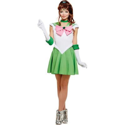 Funiglobal Funidelia Costume Sailor Jupiter - Cosplay Officiel de Sailor Moon - Vert - Publicité Funiglobal Funidelia Costume Sailor Jupiter - Cosplay Officiel de Sailor Moon - Vert - Publicité