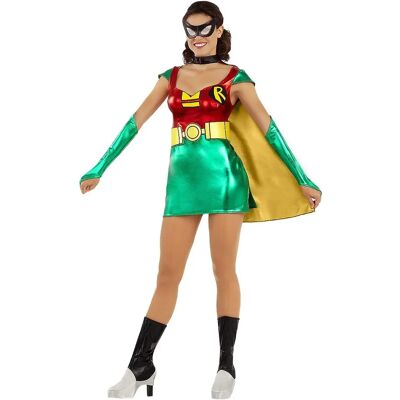 Metamorph - Robin Teen Titans - Haut rouge - Jupe verte clair - Costume - Publicité Metamorph - Robin Teen Titans - Haut rouge - Jupe verte clair - Costume - Publicité