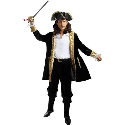 Costume de Pirate Deluxe Funidelia - Collection Adulte - Noir - Publicité Costume de Pirate Deluxe Funidelia - Collection Adulte - Noir - Publicité