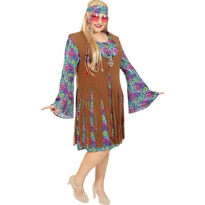 Déguisement Hippie Funiglobal - Robe Flower Power Années 60 - Publicité Déguisement Hippie Funiglobal - Robe Flower Power Années 60 - Publicité