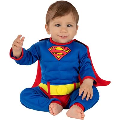 Costume Superman pour bébé - Héros DC Justice League - Bleu - Publicité Costume Superman pour bébé - Héros DC Justice League - Bleu - Publicité
