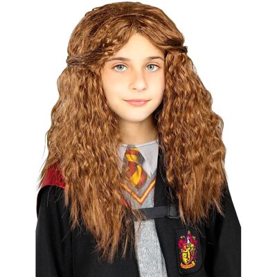 Funidelia Hermione Granger Perücke - Harry Potter für Mädchen - Größe 0 - Braun - Kostümzubehör Funidelia Hermione Granger Perücke - Harry Potter für Mädchen - Größe 0 - Braun - Kostümzubehör