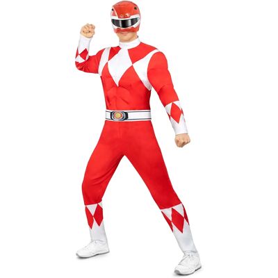 HeliumKing - Power Ranger Red - Rouge - L - Costume - Publicité HeliumKing - Power Ranger Red - Rouge - L - Costume - Publicité
