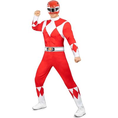 HeliumKing - Power Ranger Red - Rouge - L - Costume - Publicité HeliumKing - Power Ranger Red - Rouge - L - Costume - Publicité