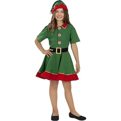 Costume d'Elfe Funidelia pour filles - Noël, Elfe - Déguisement enfant - Publicité Costume d'Elfe Funidelia pour filles - Noël, Elfe - Déguisement enfant - Publicité
