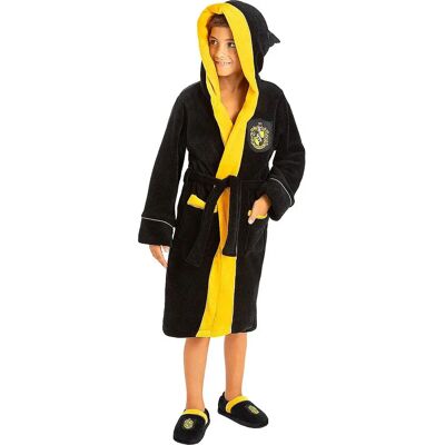 Funiglobal FUNIDELIA Peignoir Poufsouffle - Harry Potter - Jaune - Unisexe - Publicité Funiglobal FUNIDELIA Peignoir Poufsouffle - Harry Potter - Jaune - Unisexe - Publicité