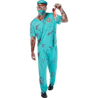 Funiglobal FUNIDELIA Costume de Chirurgien Zombie - Halloween, Films d’Horreur, Adultes - Publicité Funiglobal FUNIDELIA Costume de Chirurgien Zombie - Halloween, Films d’Horreur, Adultes - Publicité