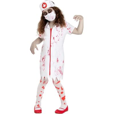 Funidelia Zombie Zdravotní sestra kostým pro dívky - Bílá - Kostýmy a doplňky Funidelia Zombie Zdravotní sestra kostým pro dívky - Bílá - Kostýmy a doplňky