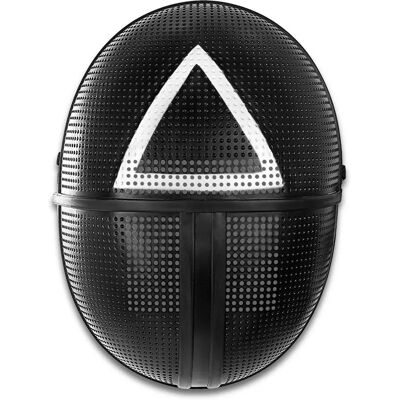 Funiglobal FUNIDELIA Masque Squid Game avec Symbole Triangle - Accessoire de Costume Officiel Netflix - Publicité Funiglobal FUNIDELIA Masque Squid Game avec Symbole Triangle - Accessoire de Costume Officiel Netflix - Publicité