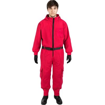 Funiglobal FUNIDELIA Combinaison Squid Game - Rouge - Costume - Publicité Funiglobal FUNIDELIA Combinaison Squid Game - Rouge - Costume - Publicité