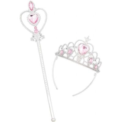 Funidelia - Prinsesse krone og tryllestav - Rose - 0 - Costume accessory - Publicité Funidelia - Prinsesse krone og tryllestav - Rose - 0 - Costume accessory - Publicité