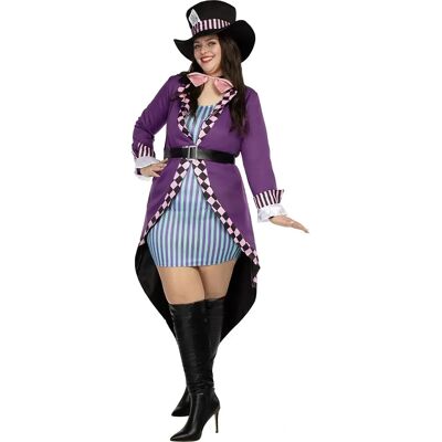 Funiglobal Monsieur Chapeau Costume Violet - Alice au Pays des Merveilles - Publicité Funiglobal Monsieur Chapeau Costume Violet - Alice au Pays des Merveilles - Publicité