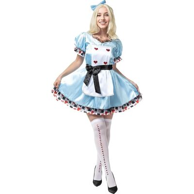 Funidelia Deluxe Alice Kostüm - Lizenz, Damen, Blau Funidelia Deluxe Alice Kostüm - Lizenz, Damen, Blau