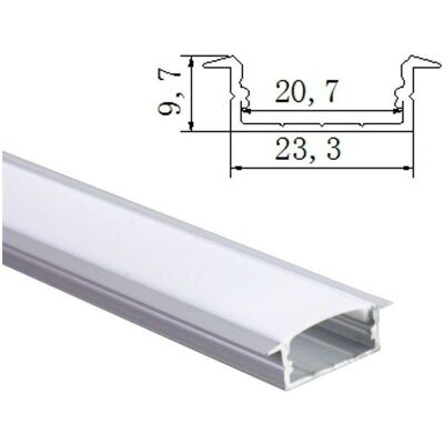 Jandei - PIRA LED - 23.3 x 9.7 mm - 2 m - LED profile Jandei - PIRA LED - 23.3 x 9.7 mm - 2 m - LED profile