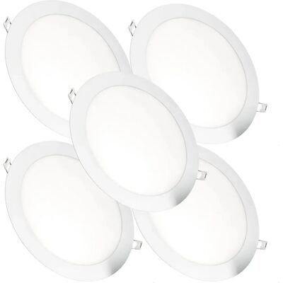 Jandei Pack de 5 Downlights LED - Redondo, Neutro 4200K - Iluminação Jandei Pack de 5 Downlights LED - Redondo, Neutro 4200K - Iluminação
