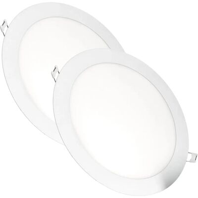 Jandei 2x Downlight LED 18W - Branco quente - 120° - Embutido - 200mm Jandei 2x Downlight LED 18W - Branco quente - 120° - Embutido - 200mm
