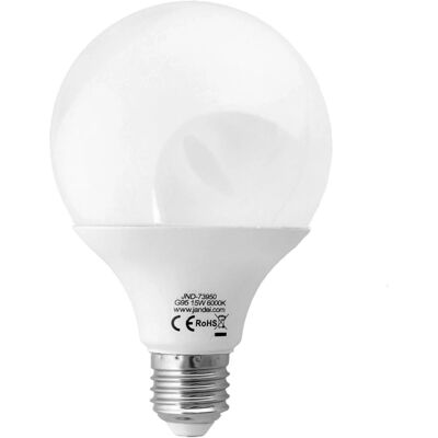JANDEI G95 E27 15W LED Lâmpada - Branca Fria 6000K JANDEI G95 E27 15W LED Lâmpada - Branca Fria 6000K