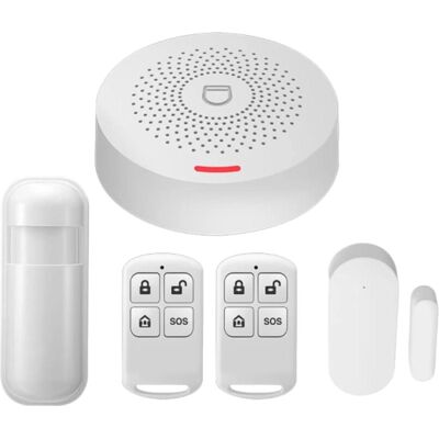 Kit de Seguridad Inalámbrico JanDei SmartLife - Compatible con Alexa & Google Kit de Seguridad Inalámbrico JanDei SmartLife - Compatible con Alexa & Google