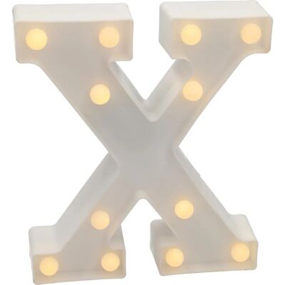Letra LED X - Branco Quente - 22cm Letra LED X - Branco Quente - 22cm