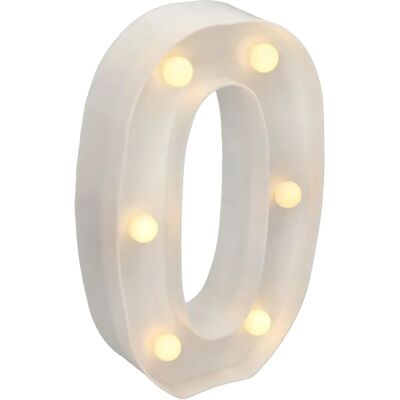 JANDEI - Letra LED 0 - Luz romântica - Letra iluminada LED JANDEI - Letra LED 0 - Luz romântica - Letra iluminada LED