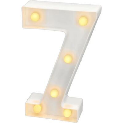 Letra LED 7 - Sinal Romântico na Parede Letra LED 7 - Sinal Romântico na Parede