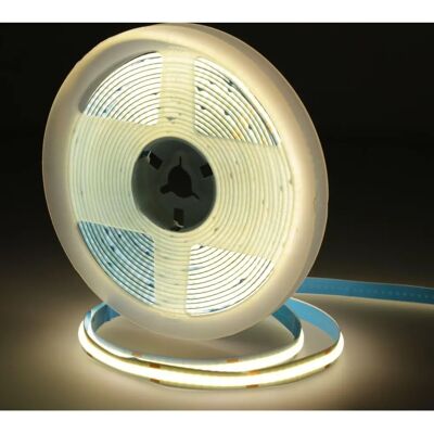 Tira LED COB 12V 10W/m 1600 LEDs - Luz Neutro - Uso Interior Tira LED COB 12V 10W/m 1600 LEDs - Luz Neutro - Uso Interior