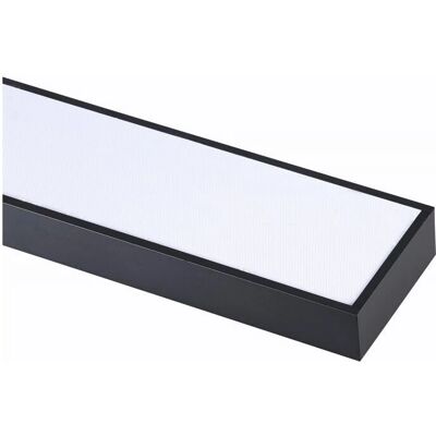 Jandei Luz Lineal LED - 900x80mm, Marco Negro, 4200K, 24W, Superficie/Suspensión - Interior Jandei Luz Lineal LED - 900x80mm, Marco Negro, 4200K, 24W, Superficie/Suspensión - Interior