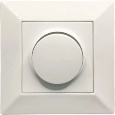 Dimmer Jandei 500W Triac - Montado na parede, Branco, Moderno Dimmer Jandei 500W Triac - Montado na parede, Branco, Moderno