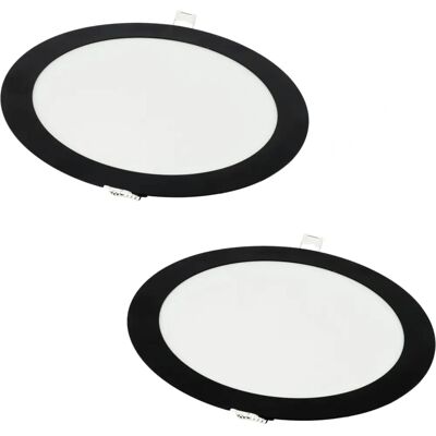 Foco empotrado LED 18W negro redondo Jandei 220mm corte 205mm Foco empotrado LED 18W negro redondo Jandei 220mm corte 205mm